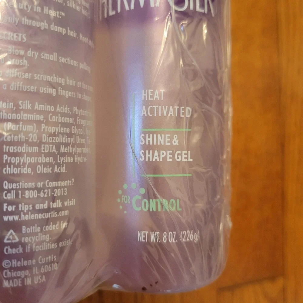 Helene Curtis Thermasilk Heat Activated‎ Shine Shape Gel Control 6 Pack NEW